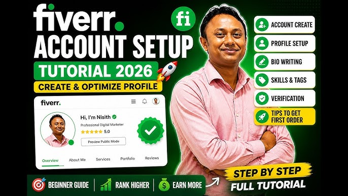 Fiverr Beginner Guide 2026 How to Start and Get Your First Order