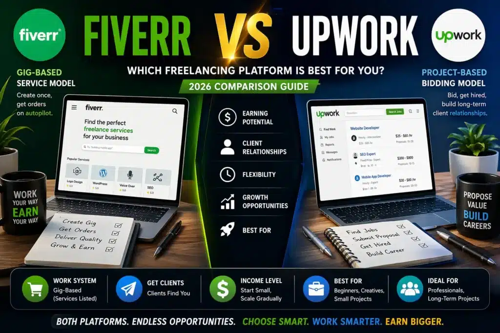 Fiverr vs Upwork in 2026: Which Platform Pays More and Wins