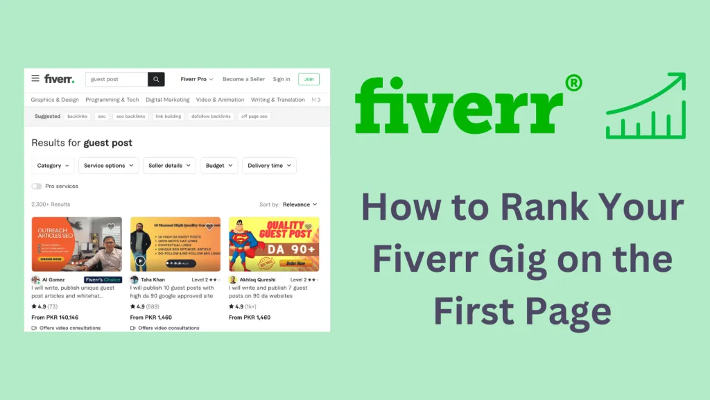 How to Rank Fiverr Gig Fast Complete Guide for Beginners